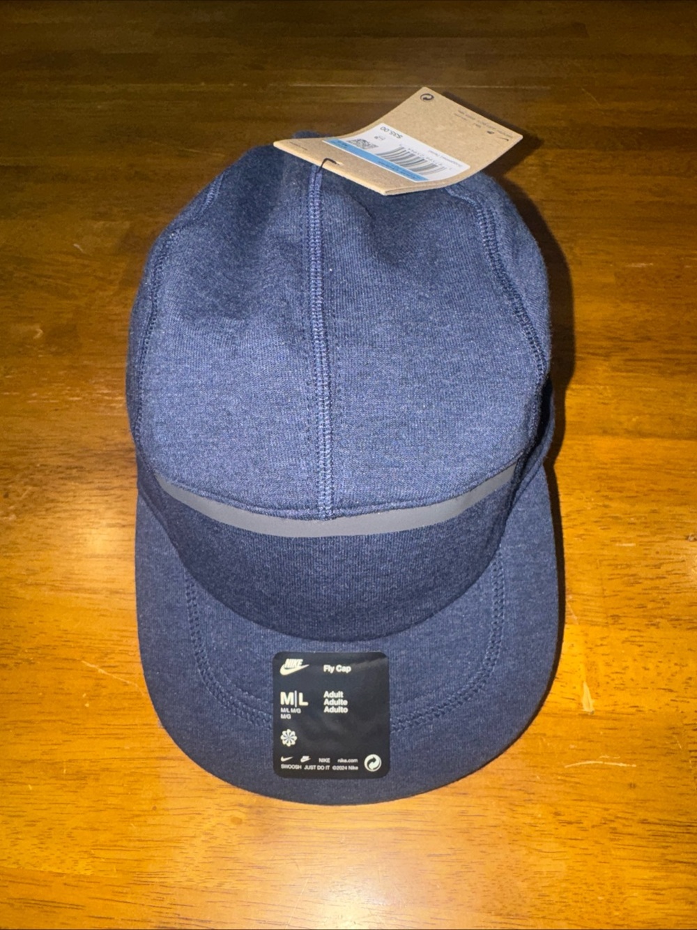 Nike Fly Cap Unstructured Navy Tech Fleece Hat Size M/L Adult HJ3504-451 New Tag